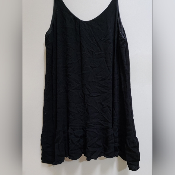 TOTO Summer Vneck Sleeveless Casual Sling Loose Black Dress Women's Size XXL - Picture 3 of 5